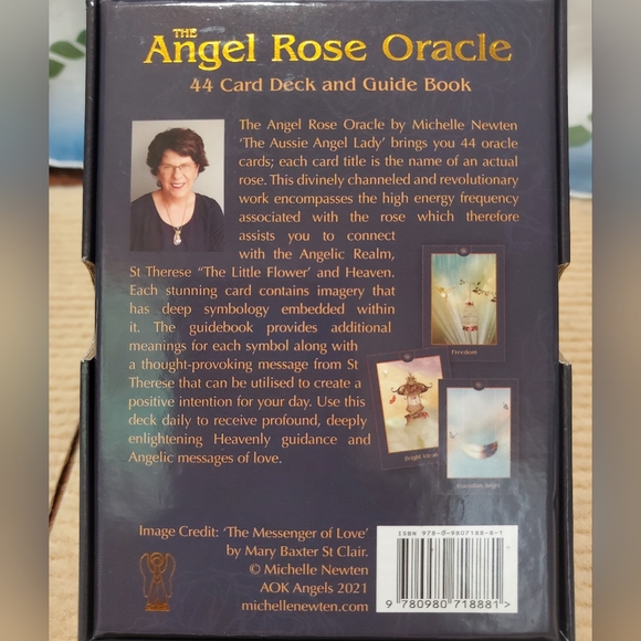 Angel Rose Oracle by Michelle Newten, The Aussie Angel Lady 44 Cards with Book - Picture 9 of 9